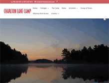 Tablet Screenshot of charltonlakecamp.com